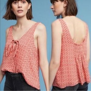 Anthropologie | Patterned Sleeveless Top